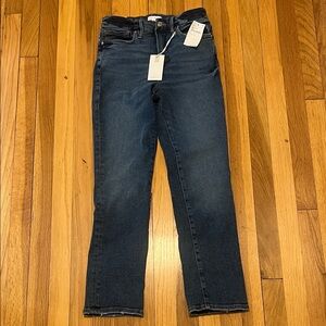 Good American Dark Blue Straight Leg Jeans